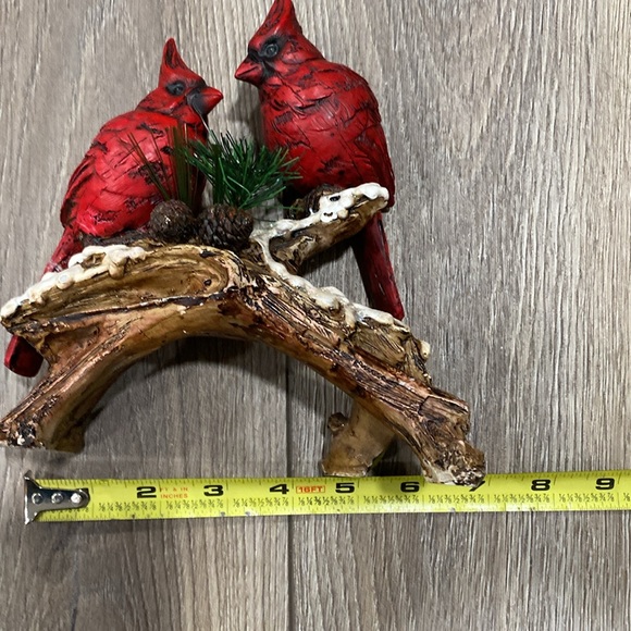 Vintage 1970-1980 Cardinal Pair On Snowy Branch - Picture 10 of 12